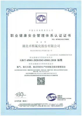 职业健康安全管理体系
